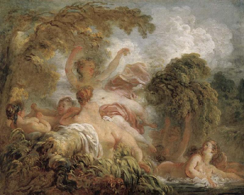 Jean-Honore Fragonard The Bathers Norge oil painting art